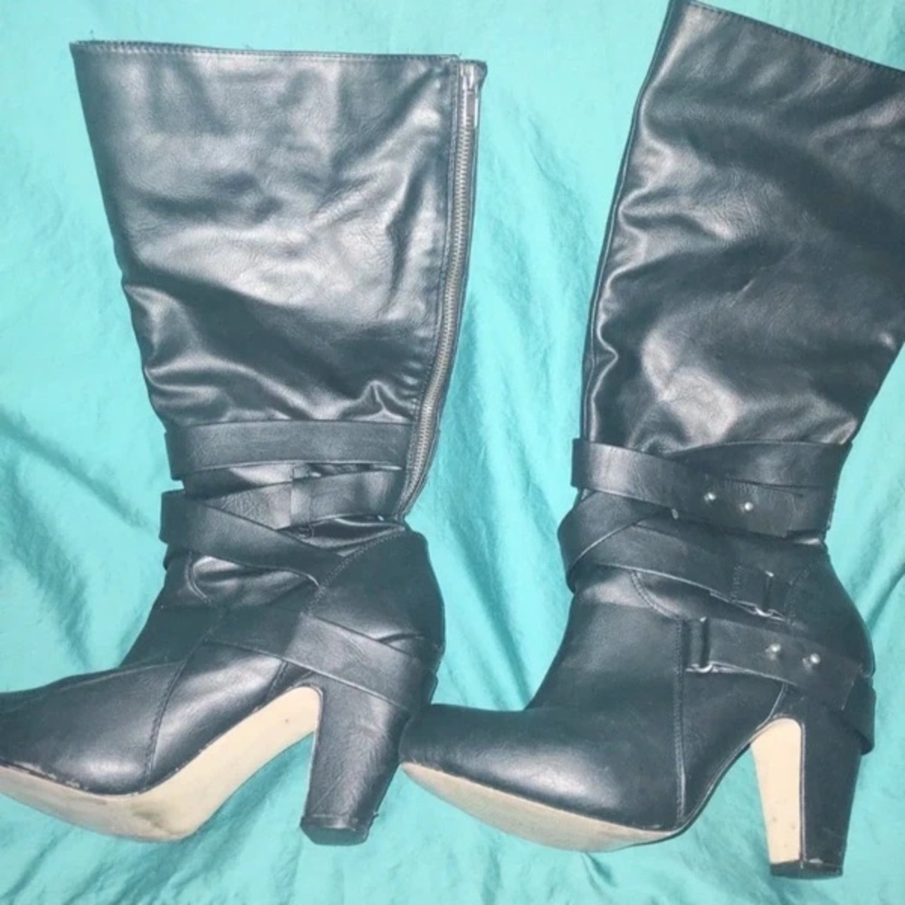 Black Women's High Heel Boots